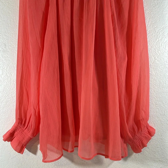 OLD NAVY Shirred Mock-Neck Tie-Back Blouse Size 2XL NEW - Picture 6 of 16